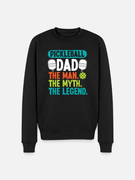 Pickleball Dad the Man - Men's Premium Organic Jumper - black