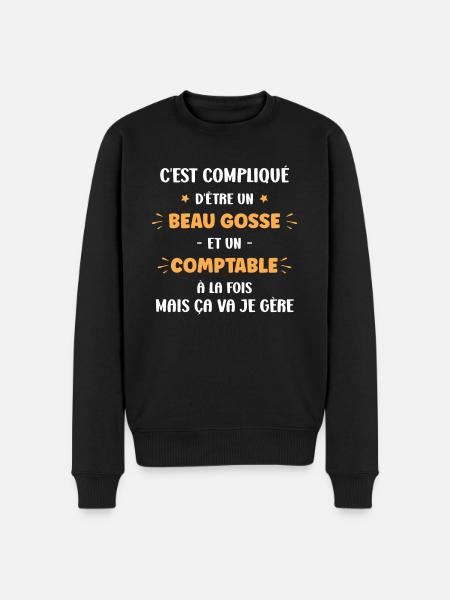 Homme comptable - Pull Premium bio Homme - noir