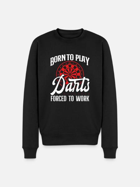 Born to play darts - Men's Premium Organic Jumper - black
