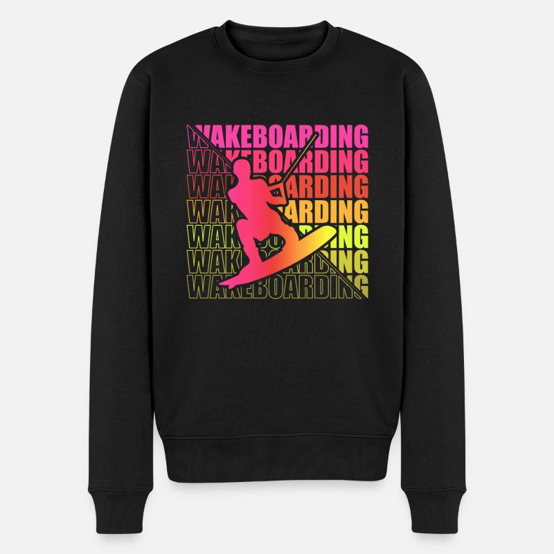 Wakeboard Wakeboarder Wakeboarding Freestyle DNA - Männer Premium Bio Pullover - Schwarz