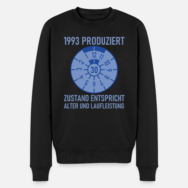 HU Zustand entspricht Alter und Laufleistung 1993 - Männer Premium Bio Pullover - Schwarz