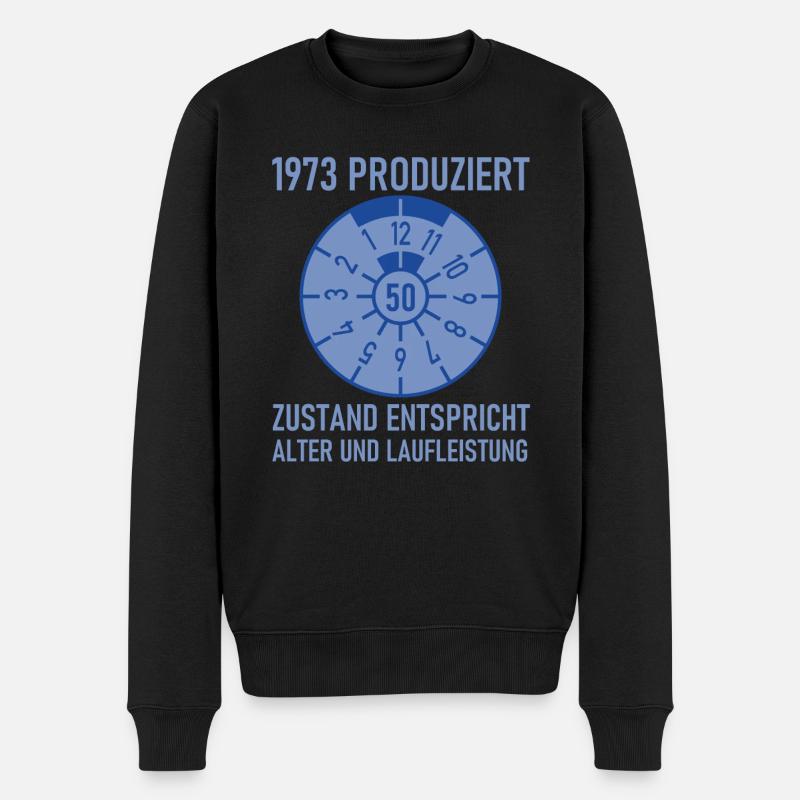 HU Zustand entspricht Alter und Laufleistung 1973 - Männer Premium Bio Pullover - Schwarz