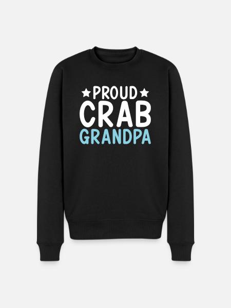 Crab Lover Gifts - Men's Premium Organic Jumper - black