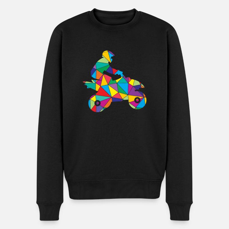 Quad Polygon Quadrider Tout-terrain - Pull Premium bio Homme - noir