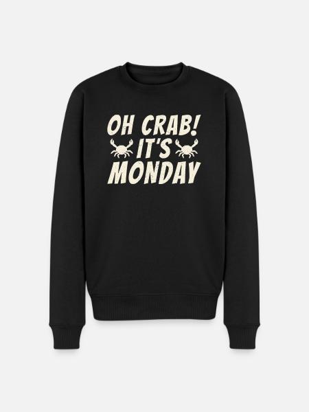 Crab Lover Gifts - Men's Premium Organic Jumper - black
