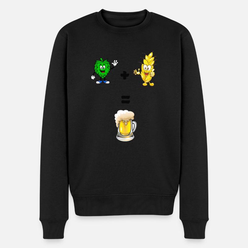 Bière d’orge et de houblon - Pull Premium bio Homme - noir