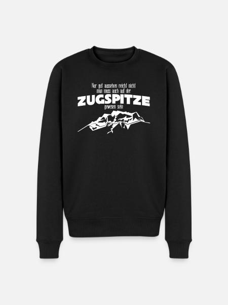 Zugspitze Berge Bergsteigen - Männer Premium Bio Pullover - Schwarz