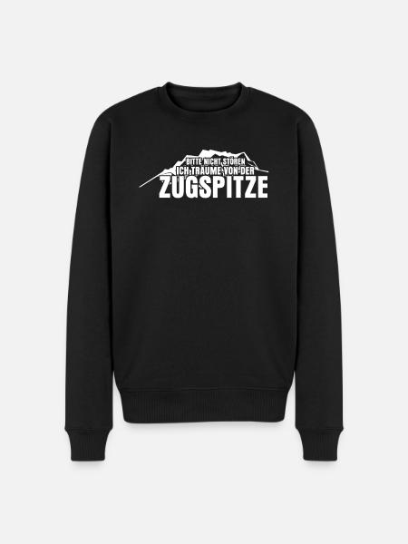 Zugspitze Witz Berge Bergsteigen - Männer Premium Bio Pullover - Schwarz