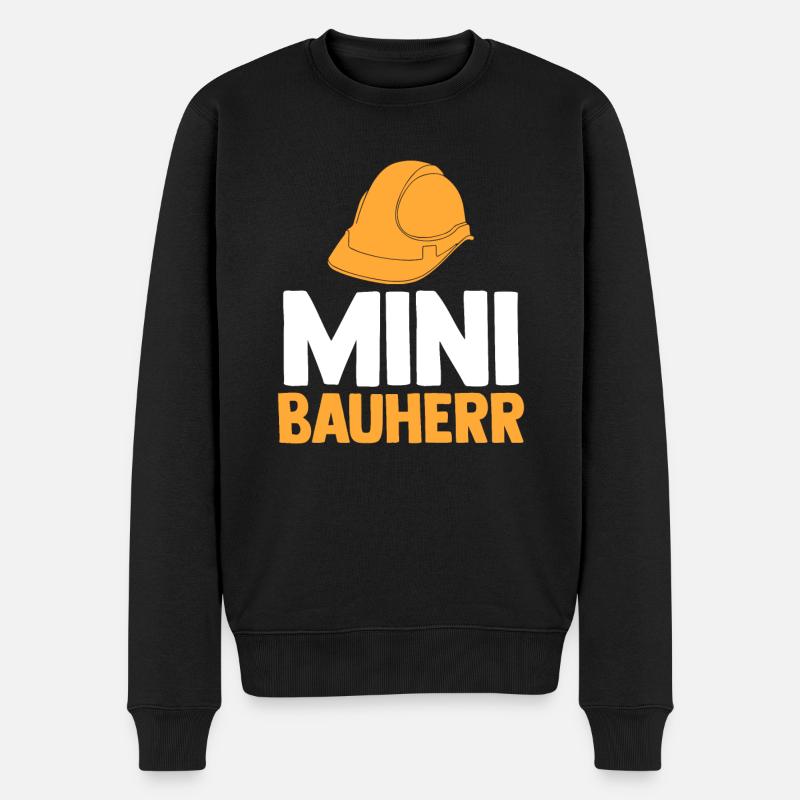 Bauherr - Männer Premium Bio Pullover - Schwarz