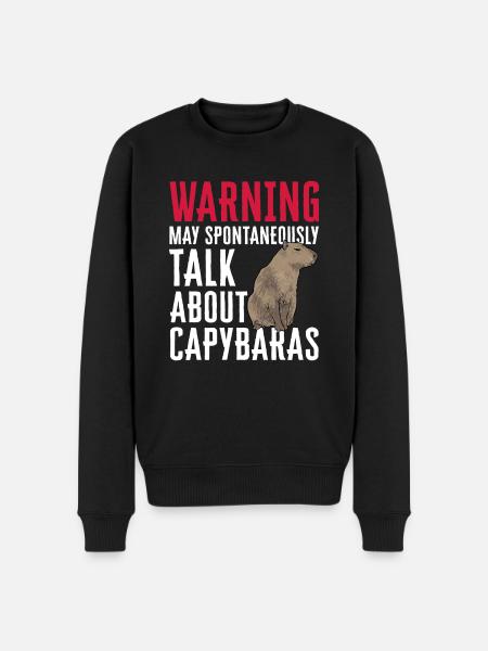 Capybara rodent - Men's Premium Organic Jumper - black