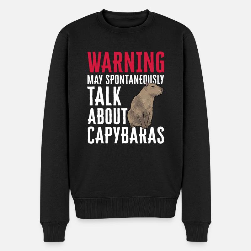 Rongeur Capybara - Pull Premium bio Homme - noir
