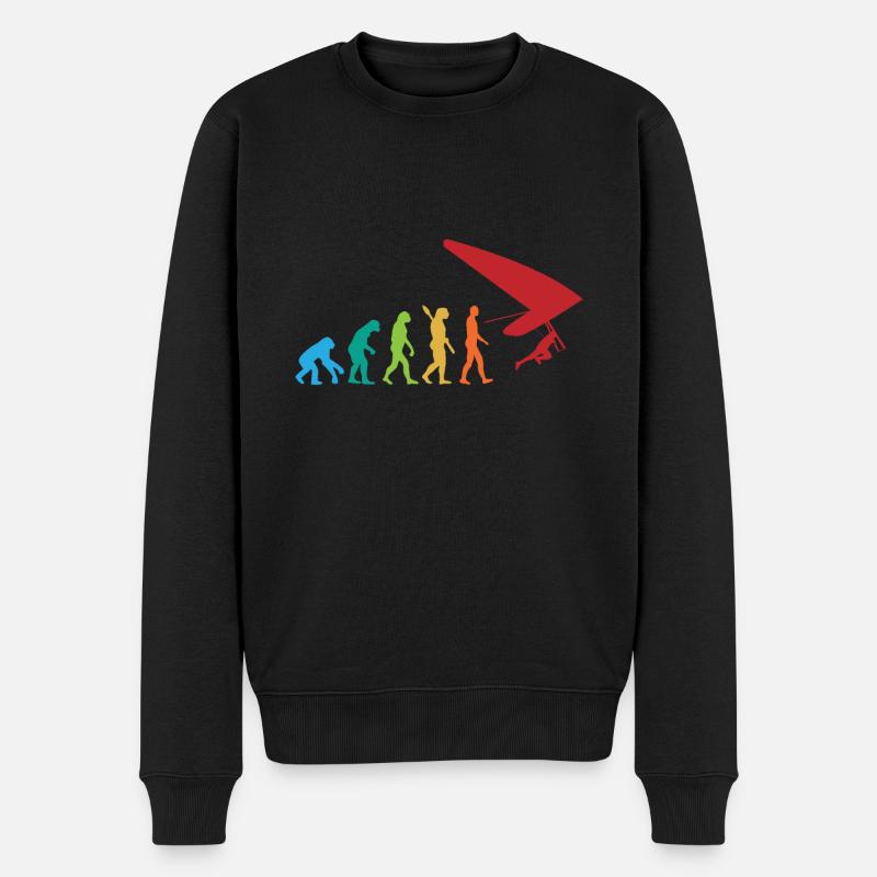 EVOLUTION HANG GLIDERS - Men's Premium Organic Jumper - black