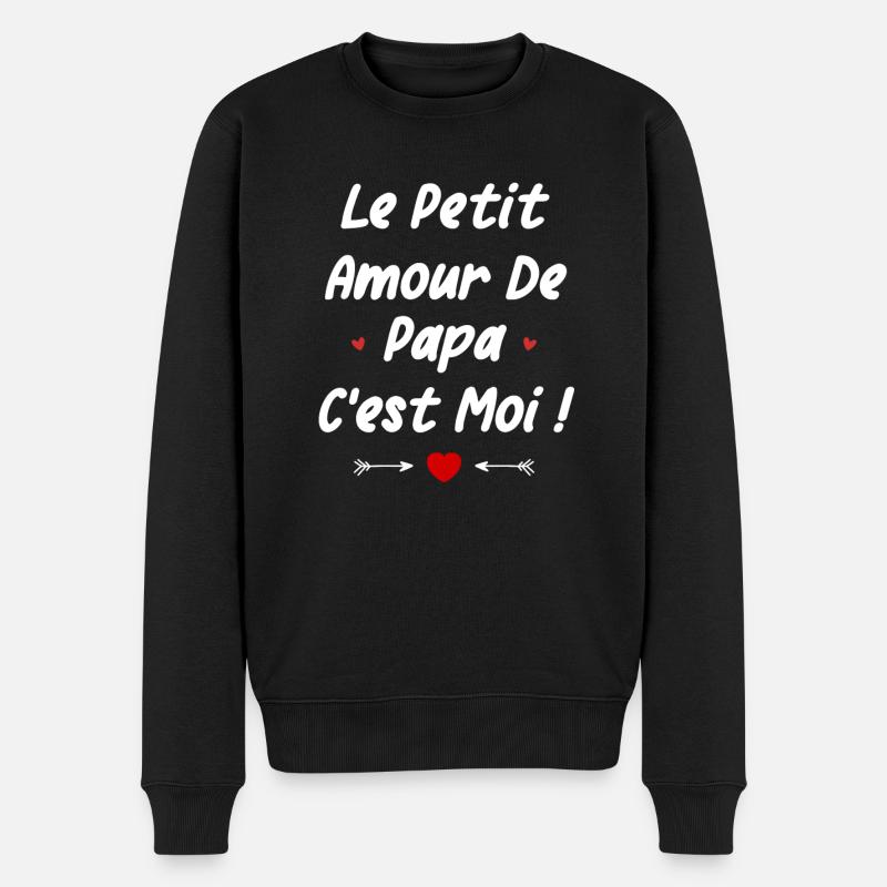 Le petit amour de papa c'est moi - Pull Premium bio Homme - noir