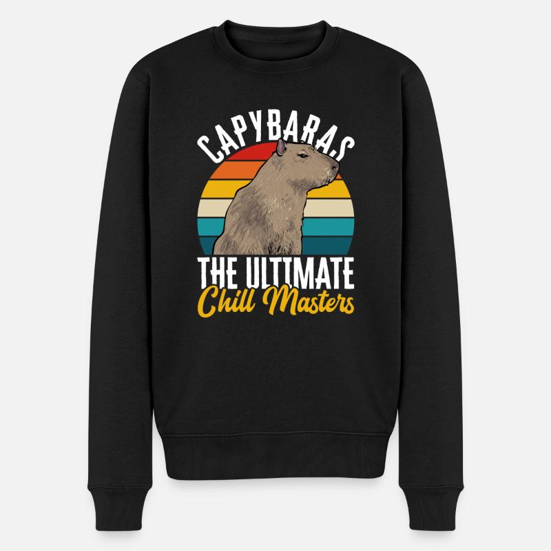 Rongeur Capybara - Pull Premium bio Homme - noir