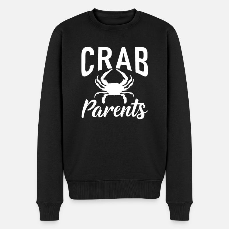Cadeaux Crab Lover - Pull Premium bio Homme - noir