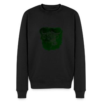 Hochlandrind Hochland Rind Highland Cattle Kuh - Männer Premium Bio Pullover - Schwarz - Vorne - Nico (187cm)