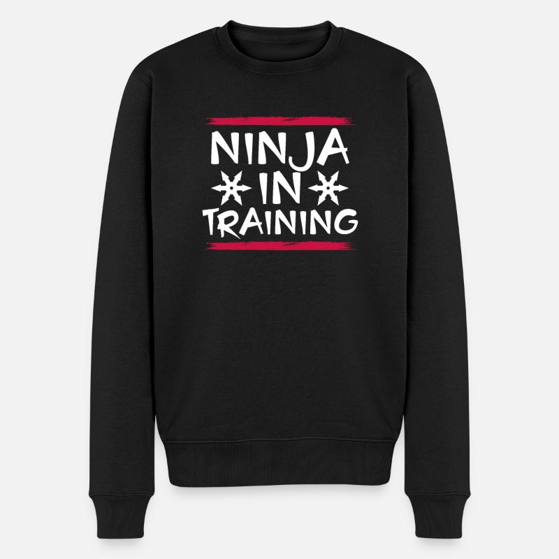 Ninja en formation - Pull Premium bio Homme - noir