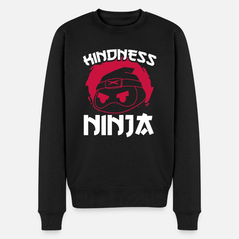Gentillesse Ninja Rouge - Pull Premium bio Homme - noir