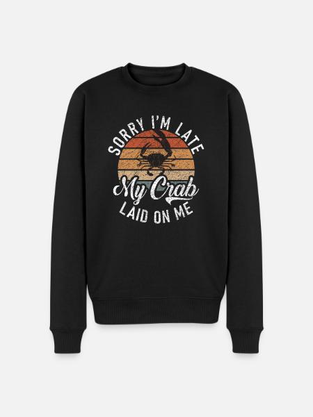 Crab Lover Gifts - Men's Premium Organic Jumper - black
