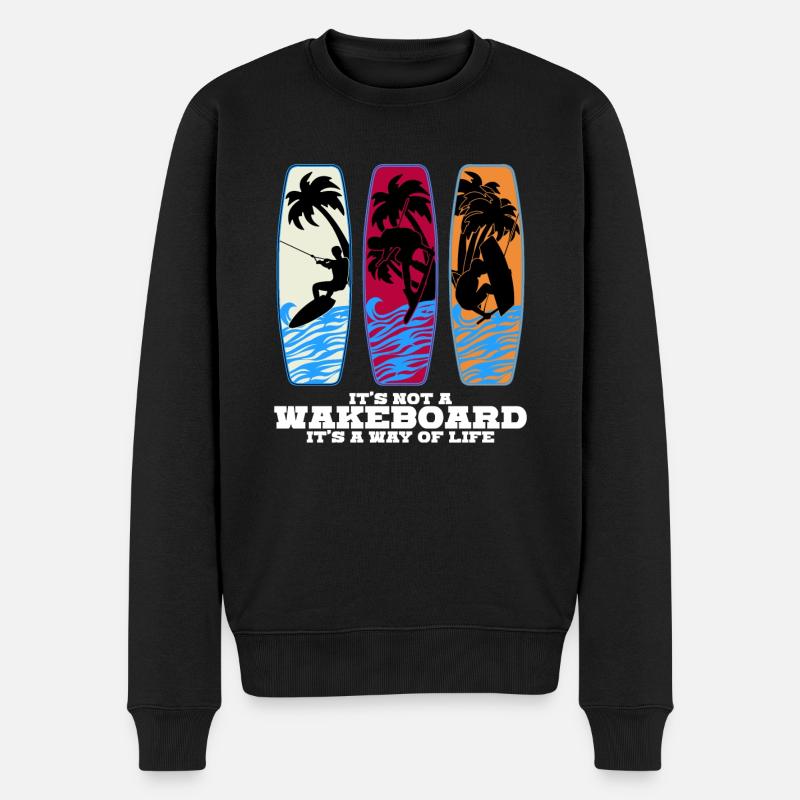 Wakeboard Wakeboarder Wakeboards - Pull Premium bio Homme - noir