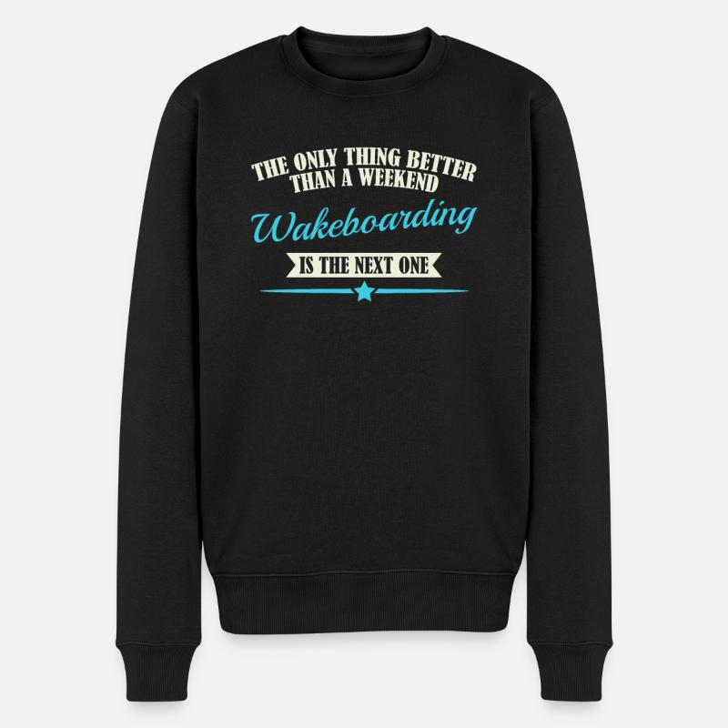 Wakeboard Wakeboards Wakeboarder - Pull Premium bio Homme - noir
