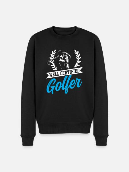 Perfect Golfing Design - Men's Premium Organic Jumper - black