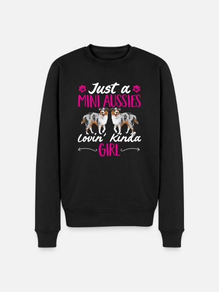 Miniature Australian Shepherd - Men's Premium Organic Jumper - black