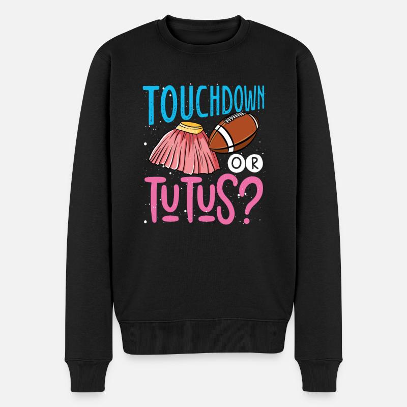 Touchdown ou Tutus - Pull Premium bio Homme - noir