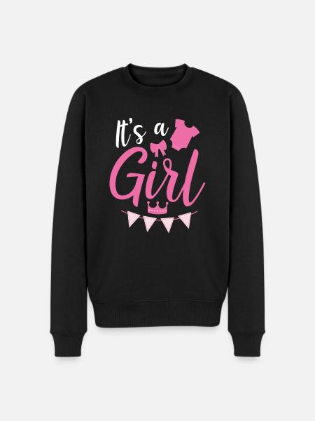 C’est une fille - Pull Premium bio Homme - noir