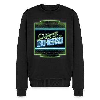 statement present codes joke awesome encrypt - Männer Premium Bio Pullover - Schwarz - Vorne - Nico (187cm)
