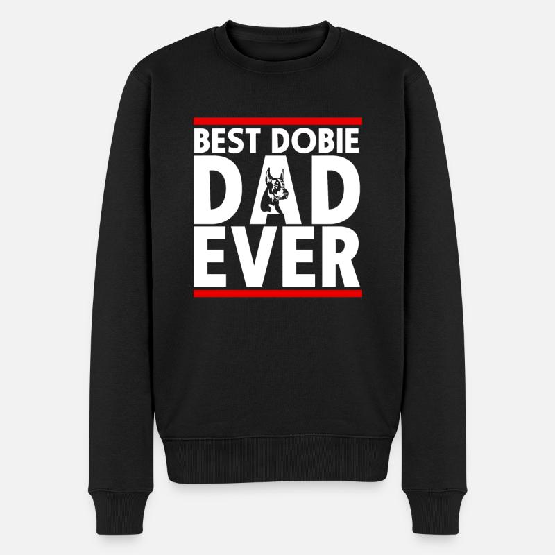 Dobermann Pinscher Hund Dobie - Männer Premium Bio Pullover - Schwarz