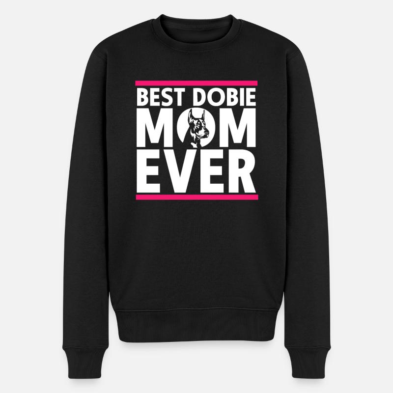 Doberman Pinscher Chien Dobie - Pull Premium bio Homme - noir