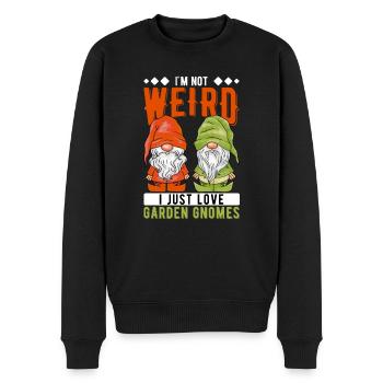Gartenzwerge Gartenzwerge - Männer Premium Bio Pullover - Schwarz - Vorne - Nico (187cm)