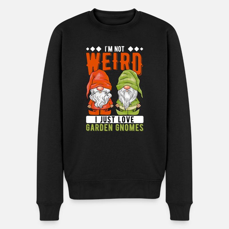 Gartenzwerge Gartenzwerge - Männer Premium Bio Pullover - Schwarz