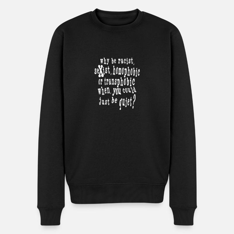 Déclaration politique - Pull Premium bio Homme - noir