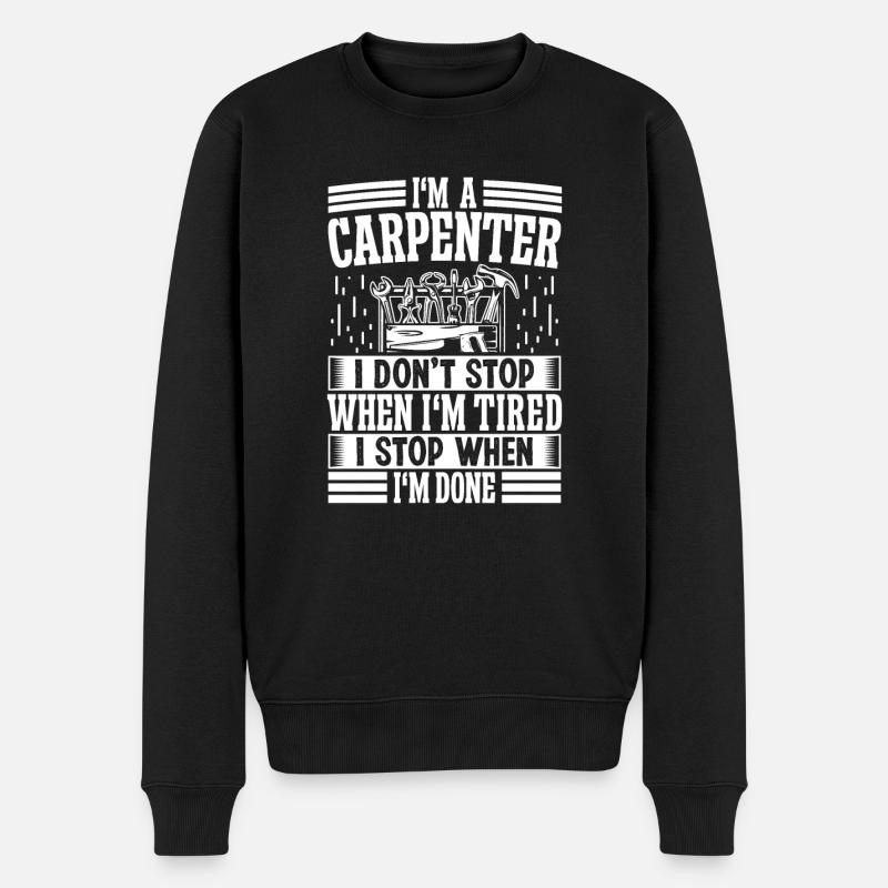 Carpenter Woodworker - Männer Premium Bio Pullover - Schwarz
