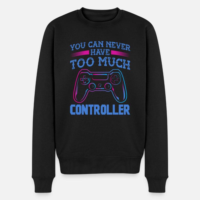 Perfect Video Game Gamer - Männer Premium Bio Pullover - Schwarz