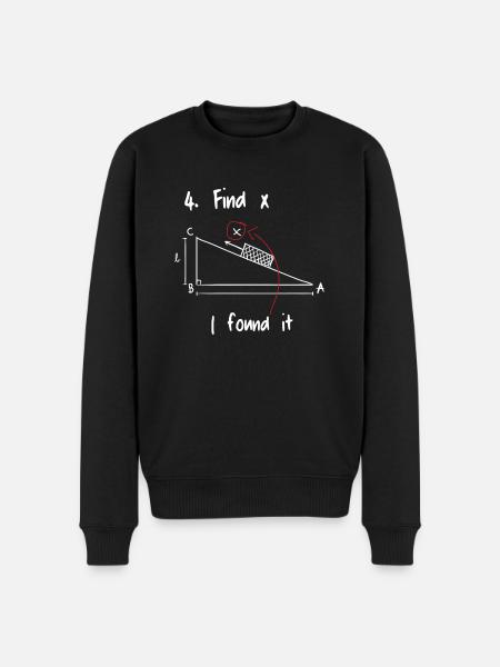 Find X Mathematics Math - Men's Premium Organic Jumper - black