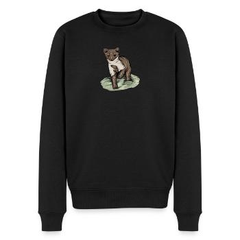 Martre de pierre I maison motif de chasse au gibier de martre pour les chasseurs - Pull Premium bio Homme - noir - Devant - Nico (187cm)