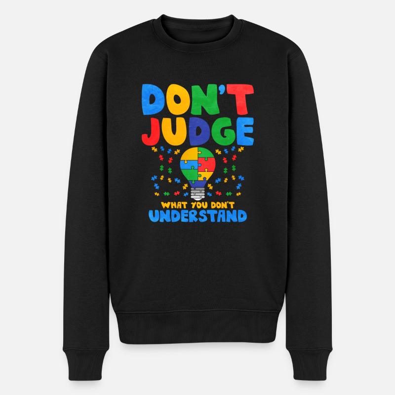 Cadeau autisme autisme - Pull Premium bio Homme - noir