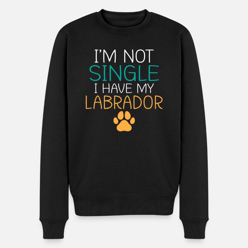 Cadeaux amoureux du Labrador - Pull Premium bio Homme - noir