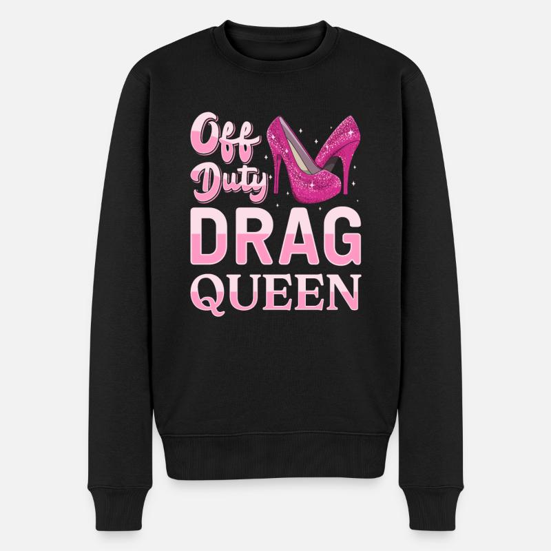 LGBTQ Außerdienstliche Drag Queen Pride - Männer Premium Bio Pullover - Schwarz