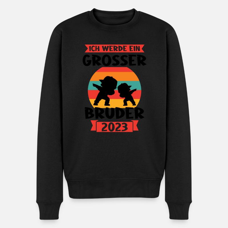 Junge Dabbing Dabbing Brüder Geschenk - Männer Premium Bio Pullover - Schwarz
