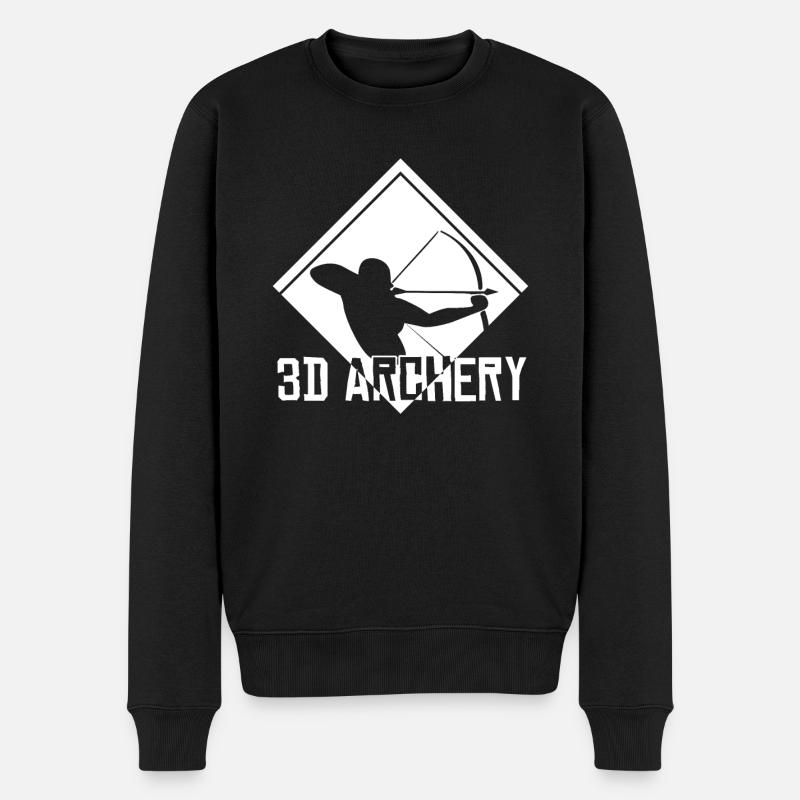 3D Archery Archer Archery - Men's Premium Organic Jumper - black