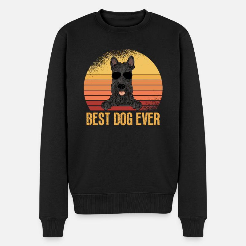 Terrier écossais Scottie Chien - Pull Premium bio Homme - noir