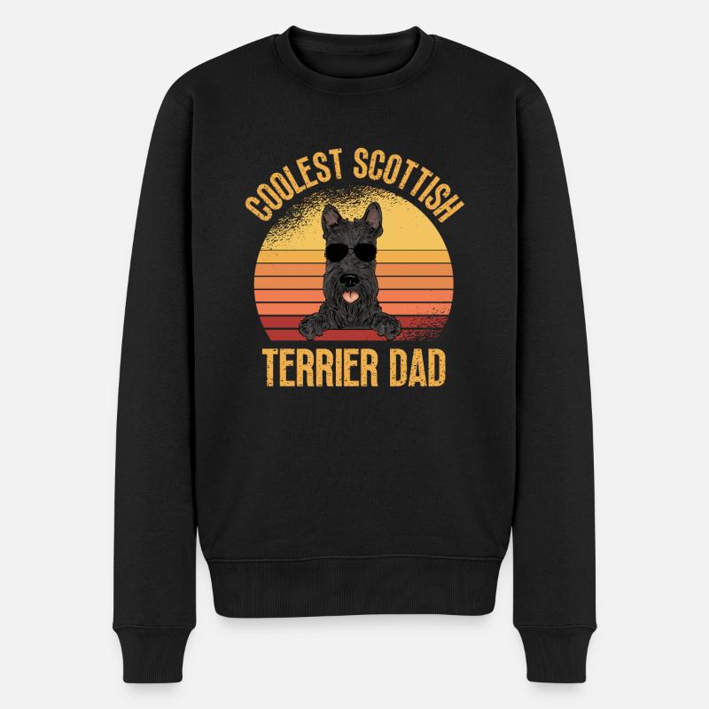 Terrier écossais Scottie Chien - Pull Premium bio Homme - noir