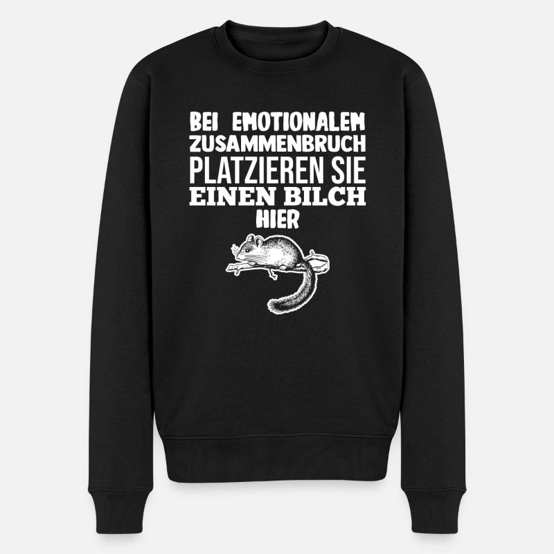 Bilch - Männer Premium Bio Pullover - Schwarz