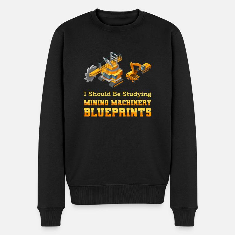 Engineer Mining Engineer - Men's Premium Organic Jumper - black