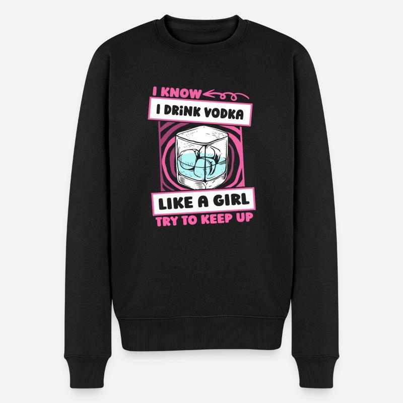 Vodka Vodka Fille - Pull Premium bio Homme - noir