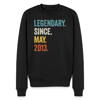 10e anniversaire 10 ans légendaires depuis mai 2013 - Pull Premium bio Homme - noir - Devant - Nico (187cm)